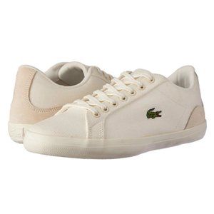Lacoste Men's Lerond Off White Canvas Sneakers